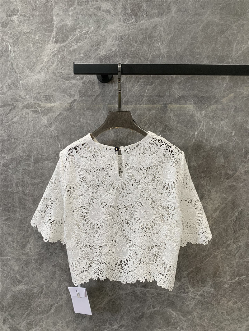 D10r water-soluble floral short top replica designer clothes