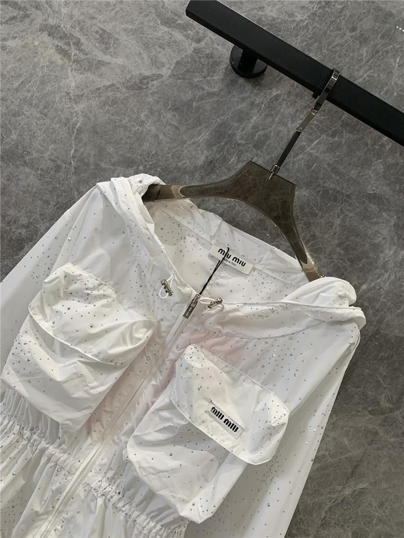 M1um1u zipper sun protection jacket replica d&g clothing