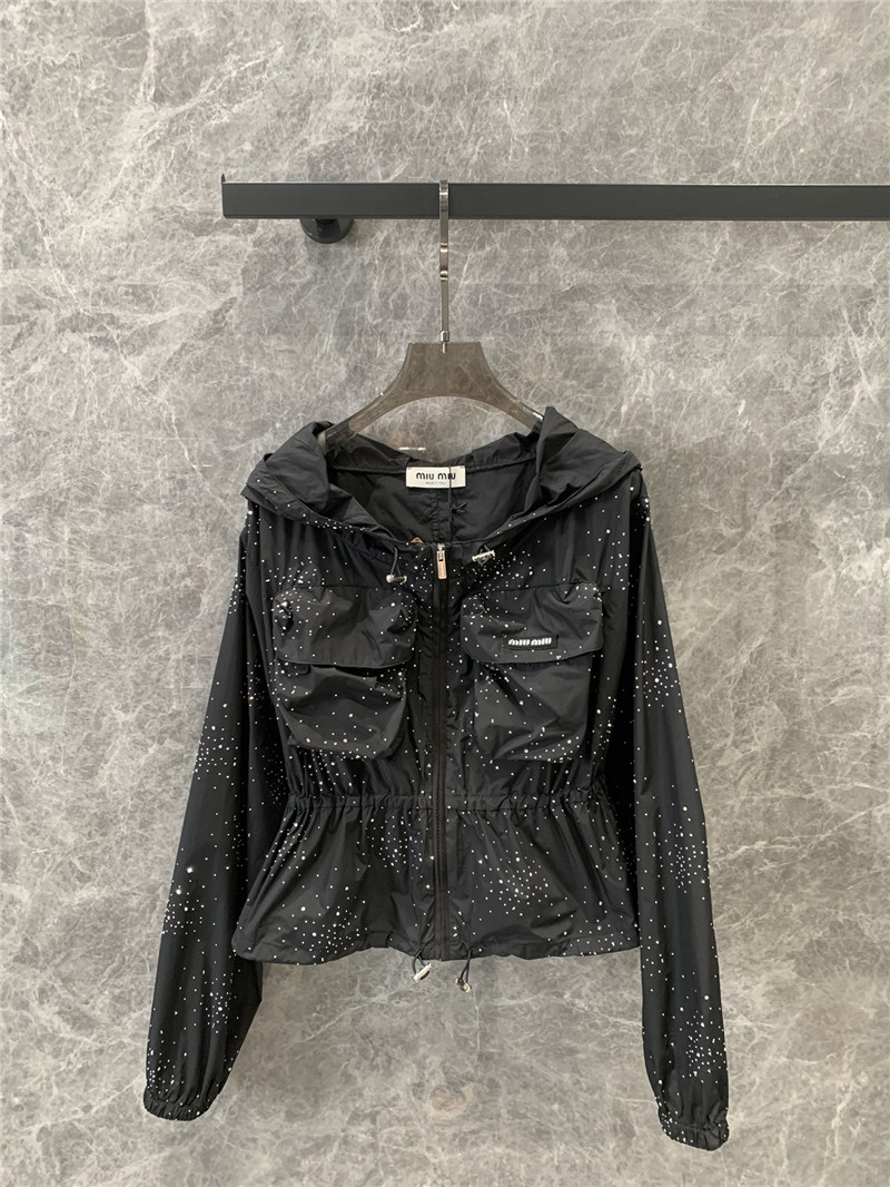 M1um1u zipper sun protection jacket replica d&g clothing