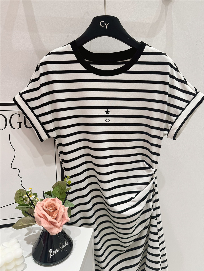 D10r striped slit waist long t skirt replica clothes