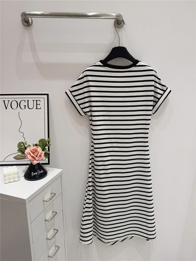 D10r striped slit waist long t skirt replica clothes
