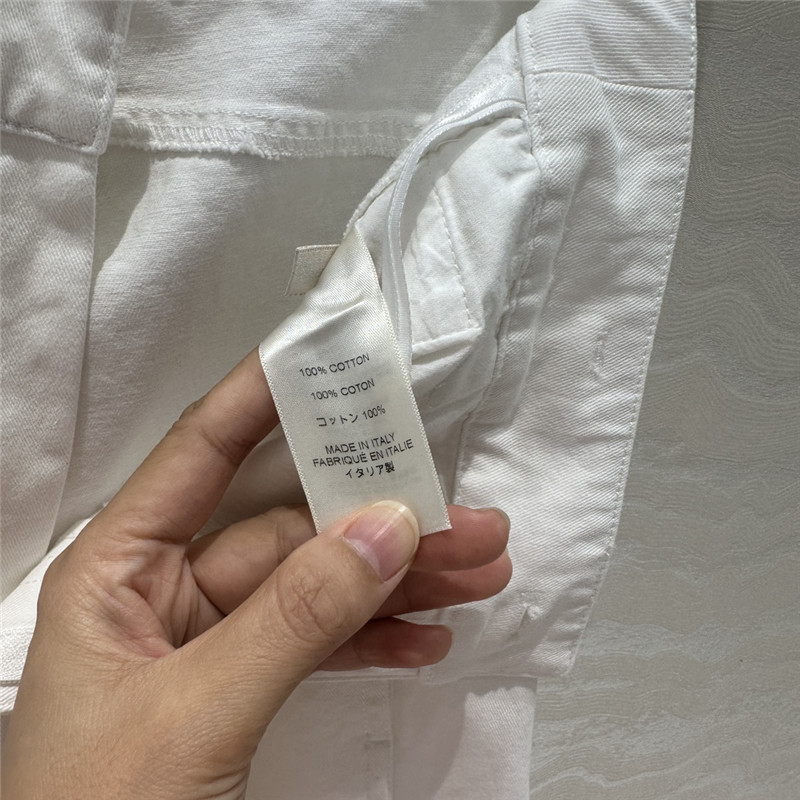 The R0w denim cotton straight pants replica d&g clothing