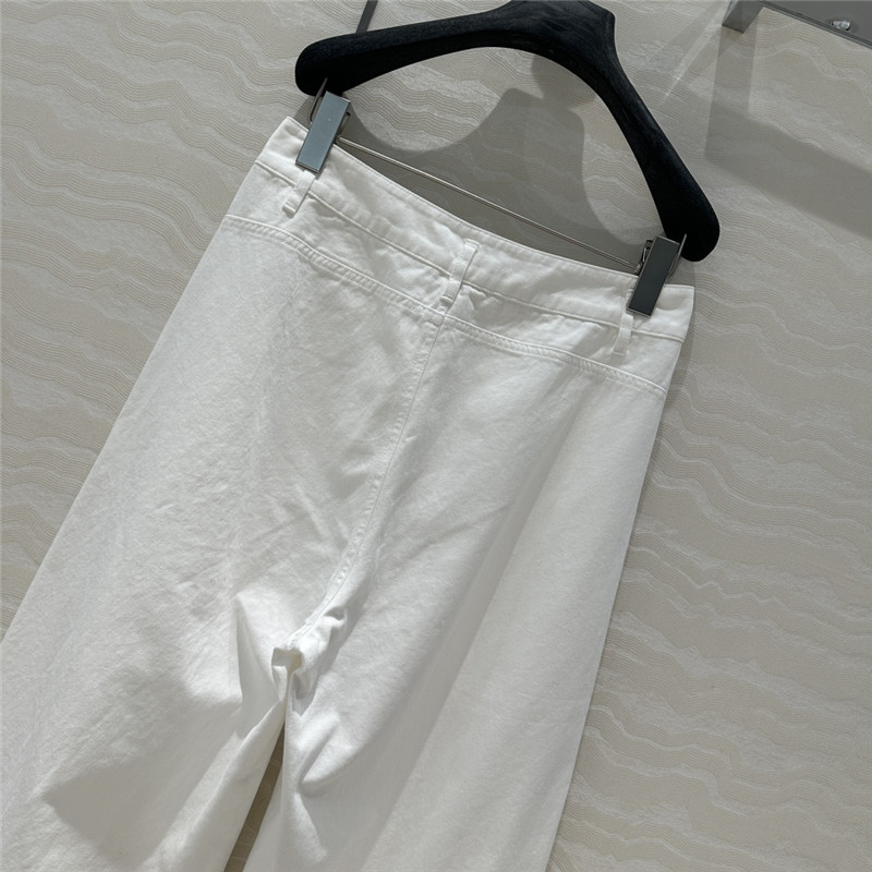 The R0w denim cotton straight pants replica d&g clothing