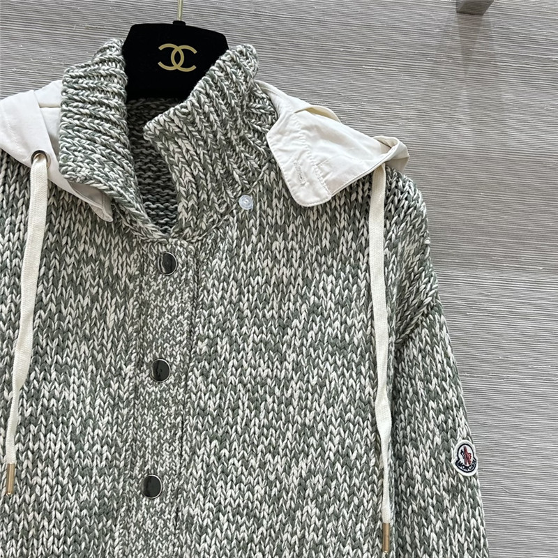 Moncler floral knitted jacket replica clothing sites
