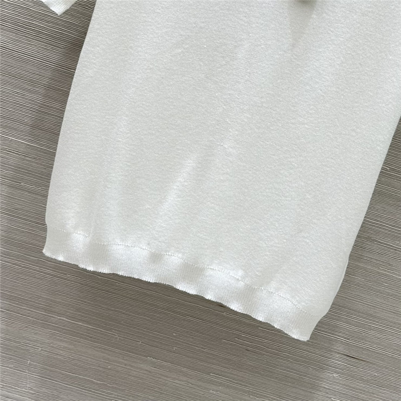 Va1e*ntin0 lace collar knit short sleeve