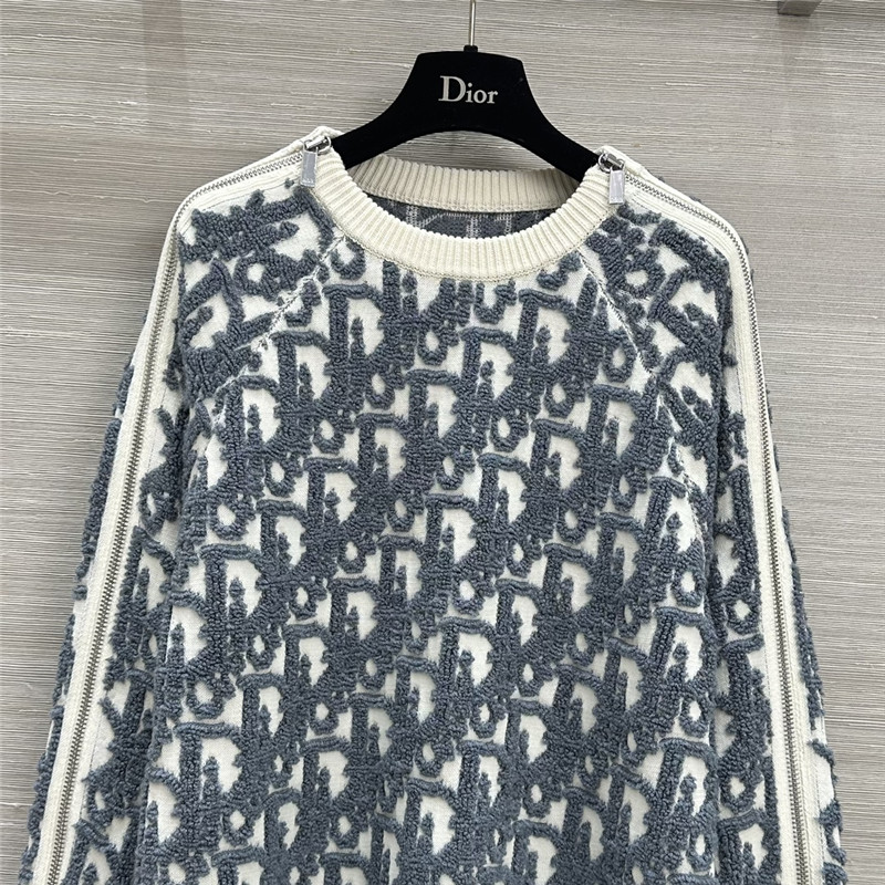 D10r monogram three-dimensional jacquard sweater replica clothes