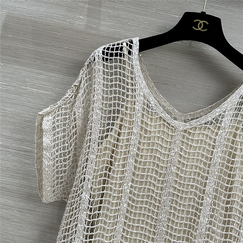 BC hand hook sequined V-neck top replica d&g clothing