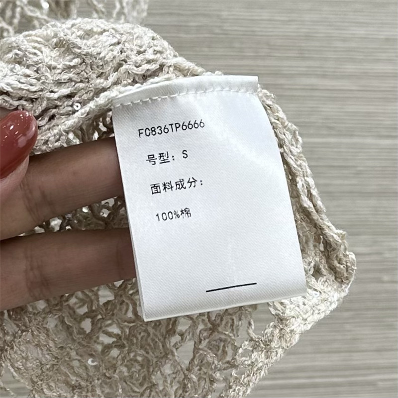 BC hand hook sequined V-neck top replica d&g clothing