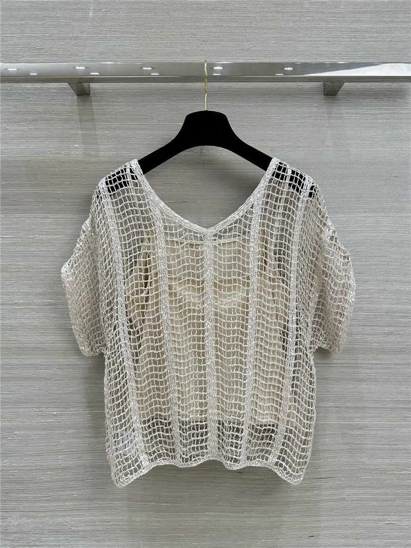 BC hand hook sequined V-neck top replica d&g clothing