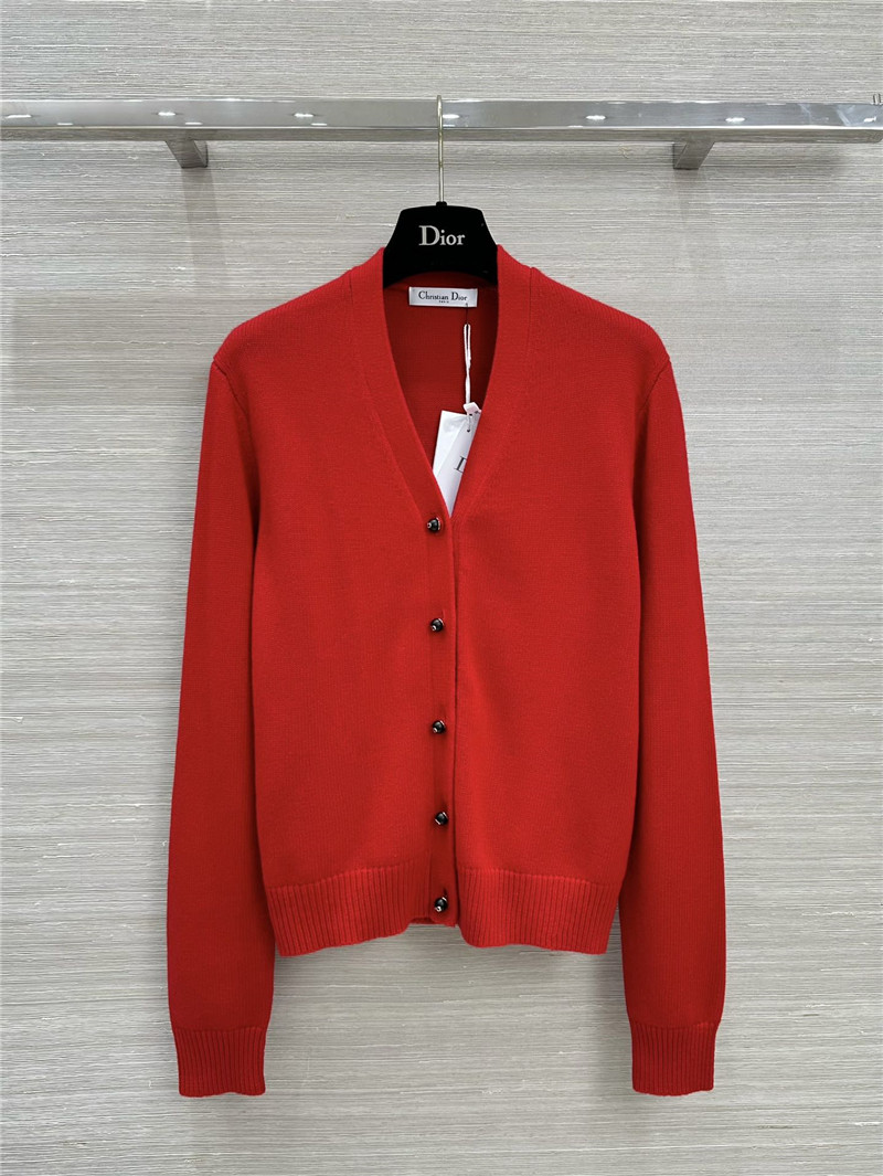 D10r red cashmere knitted cardigan replica d&g clothing