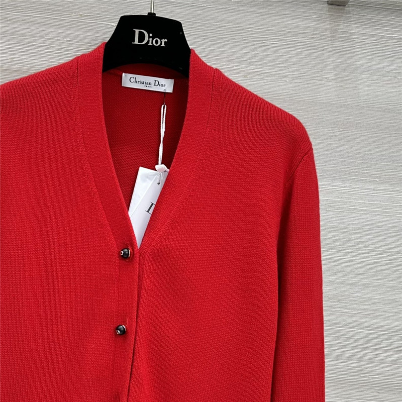 D10r red cashmere knitted cardigan replica d&g clothing