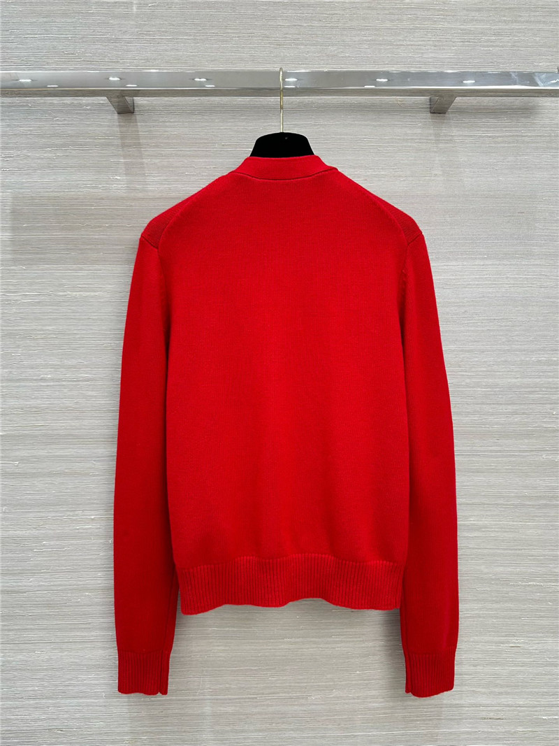 D10r red cashmere knitted cardigan replica d&g clothing