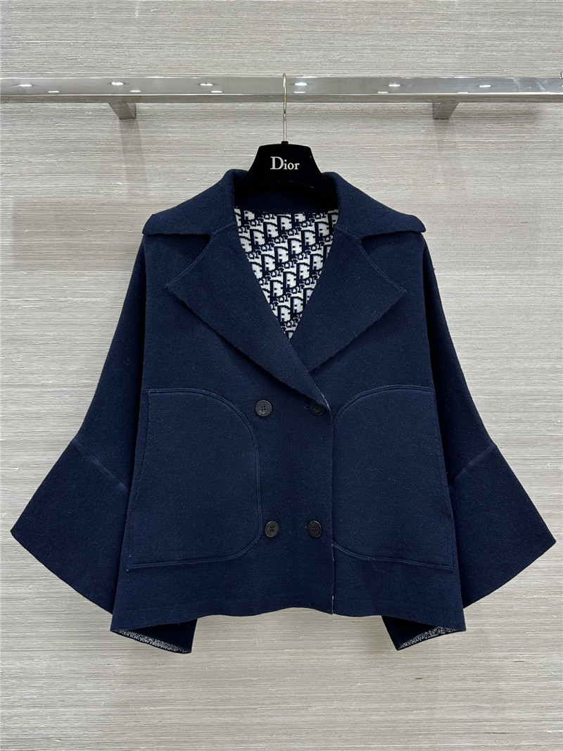 D10r double breasted knitted jacket replica d&g clothing