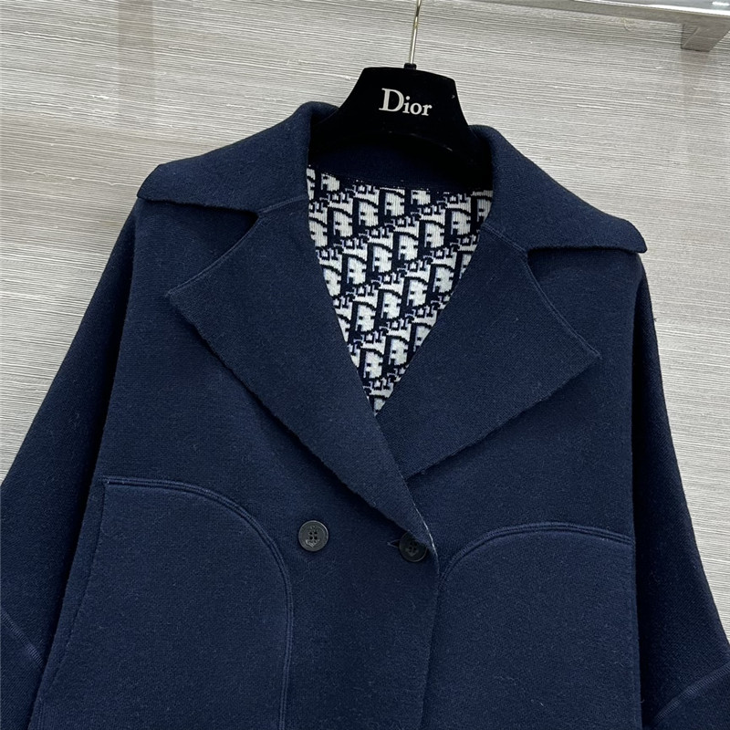 D10r double breasted knitted jacket replica d&g clothing