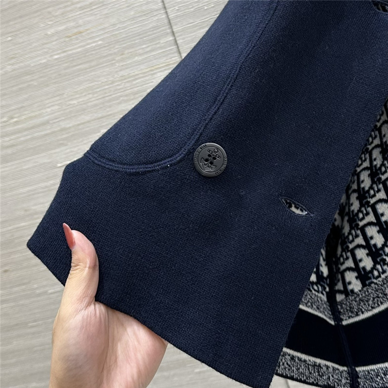 D10r double breasted knitted jacket replica d&g clothing