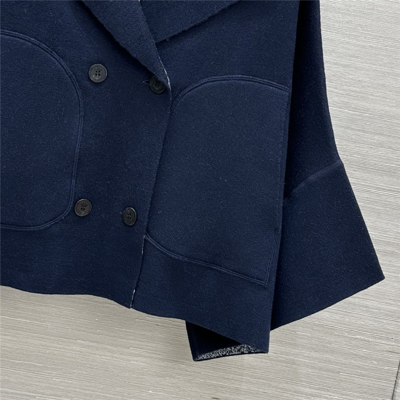 D10r double breasted knitted jacket replica d&g clothing