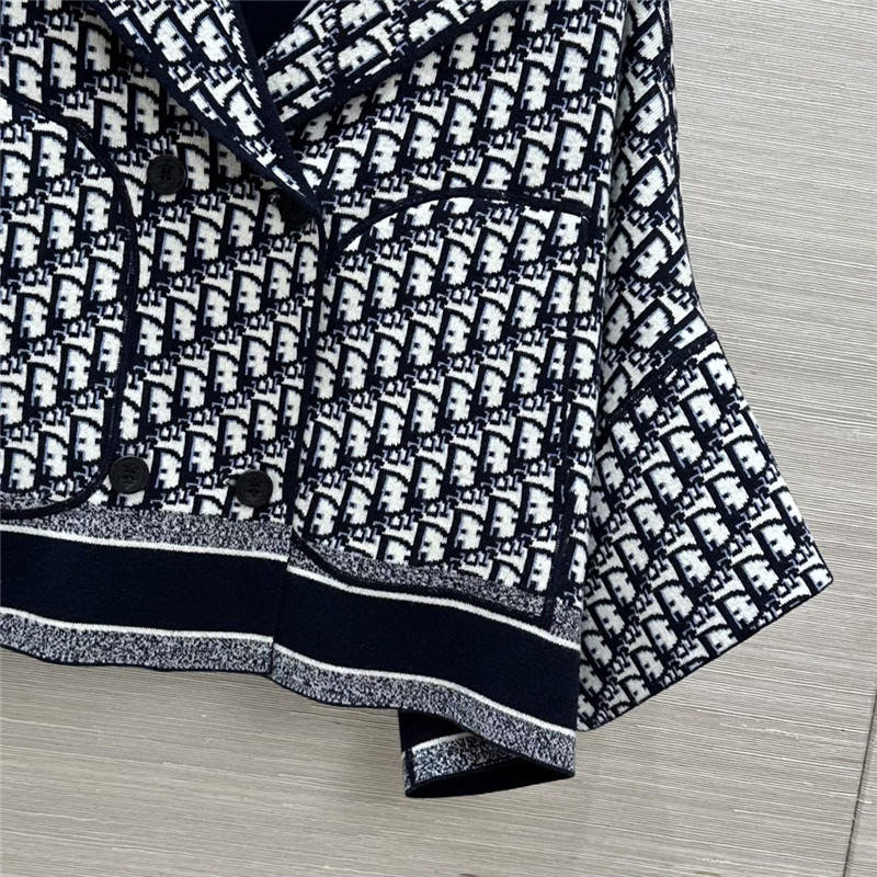 D10r double breasted knitted jacket replica d&g clothing