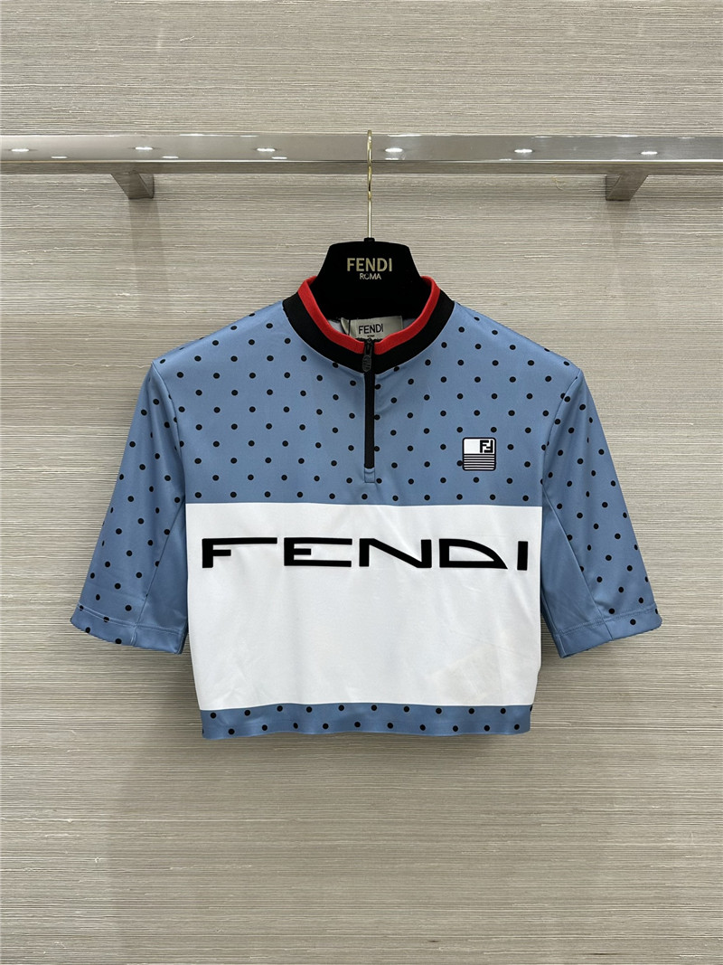 F**di high waist printed yoga top replicas clothes