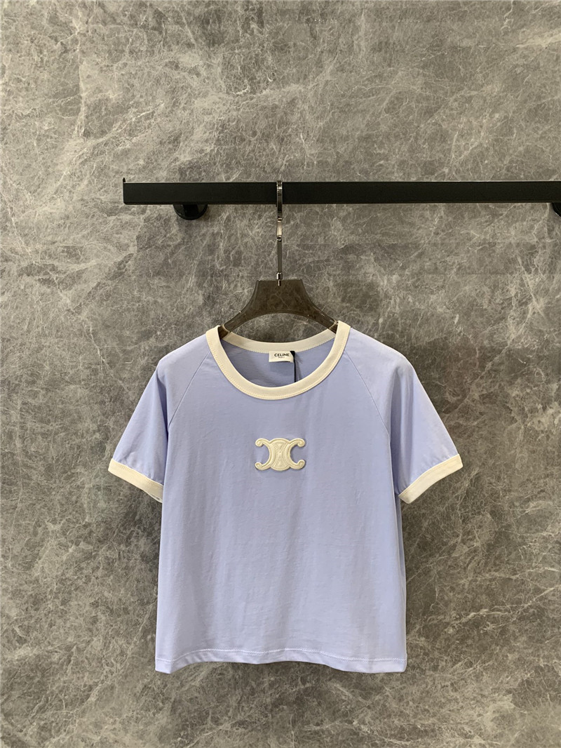 Ce1i*e round neck short sleeve t-shirt replica designer clothes