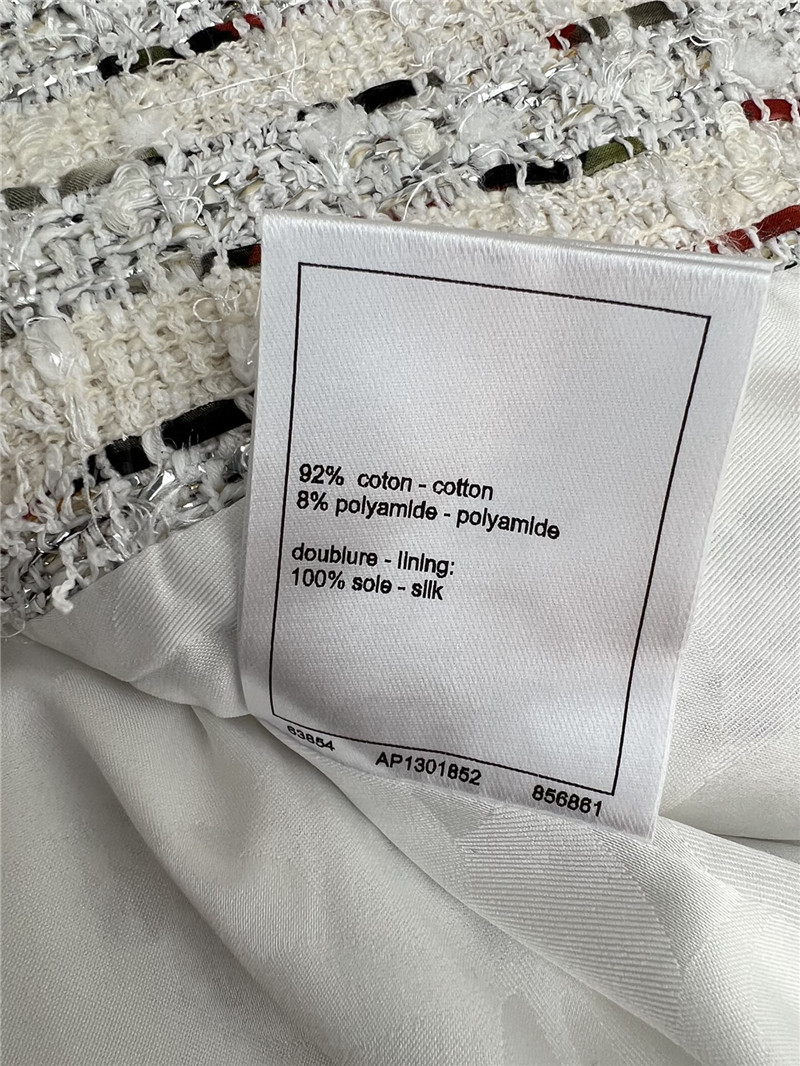 Ch**el round neck tweed coat replica clothing sites