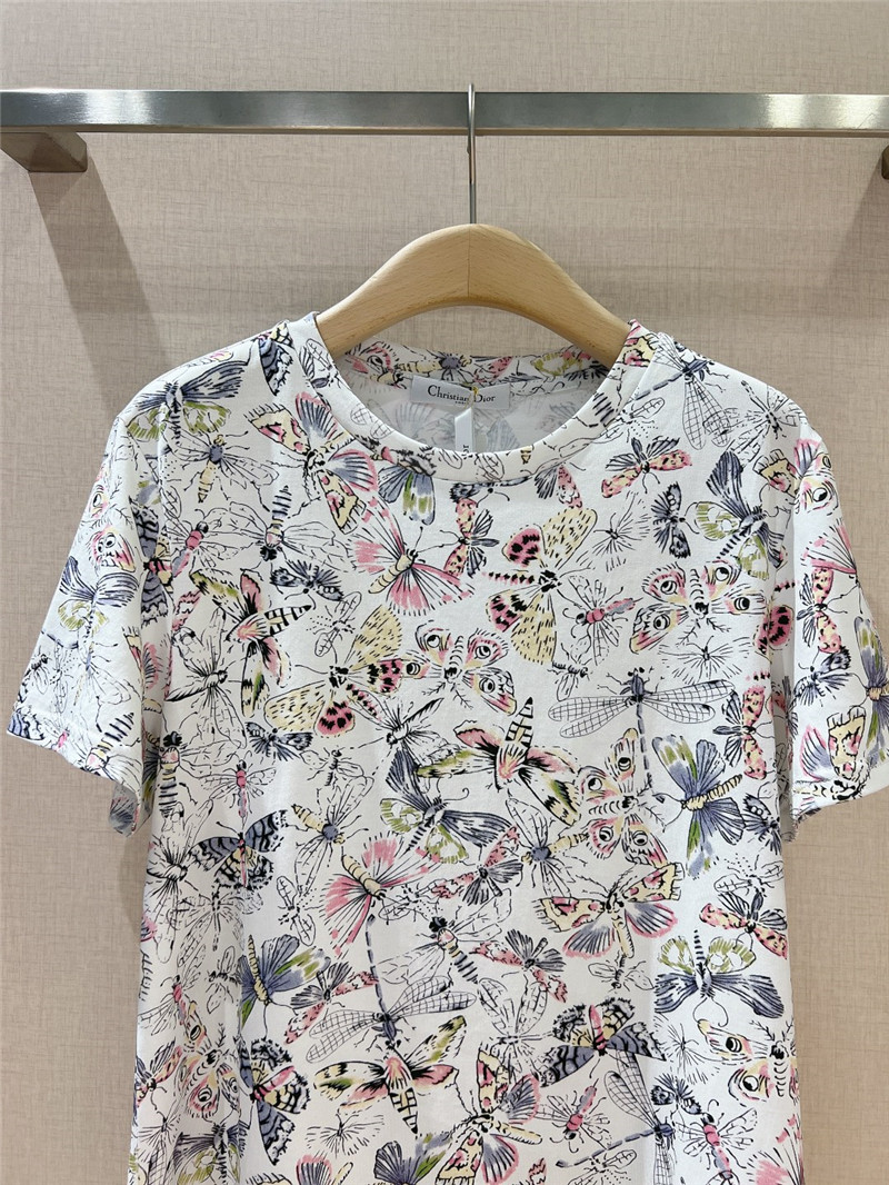 D10r printed round neck short sleeve top replica d&g clothing