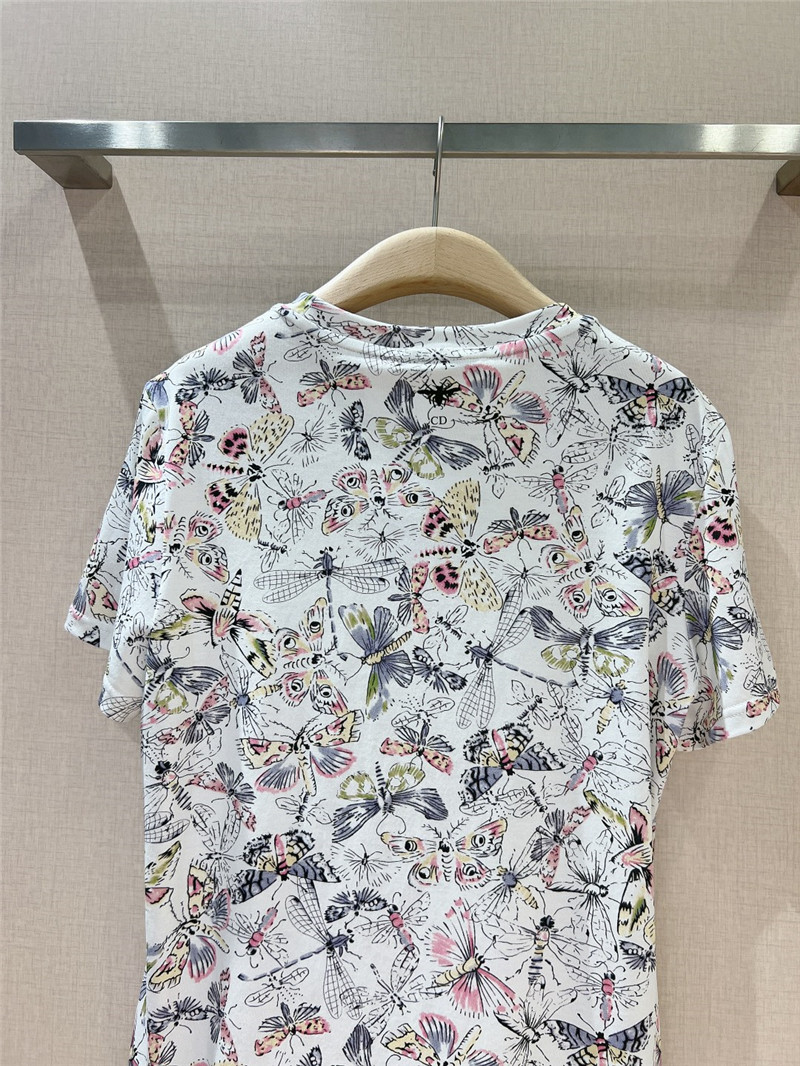 D10r printed round neck short sleeve top replica d&g clothing