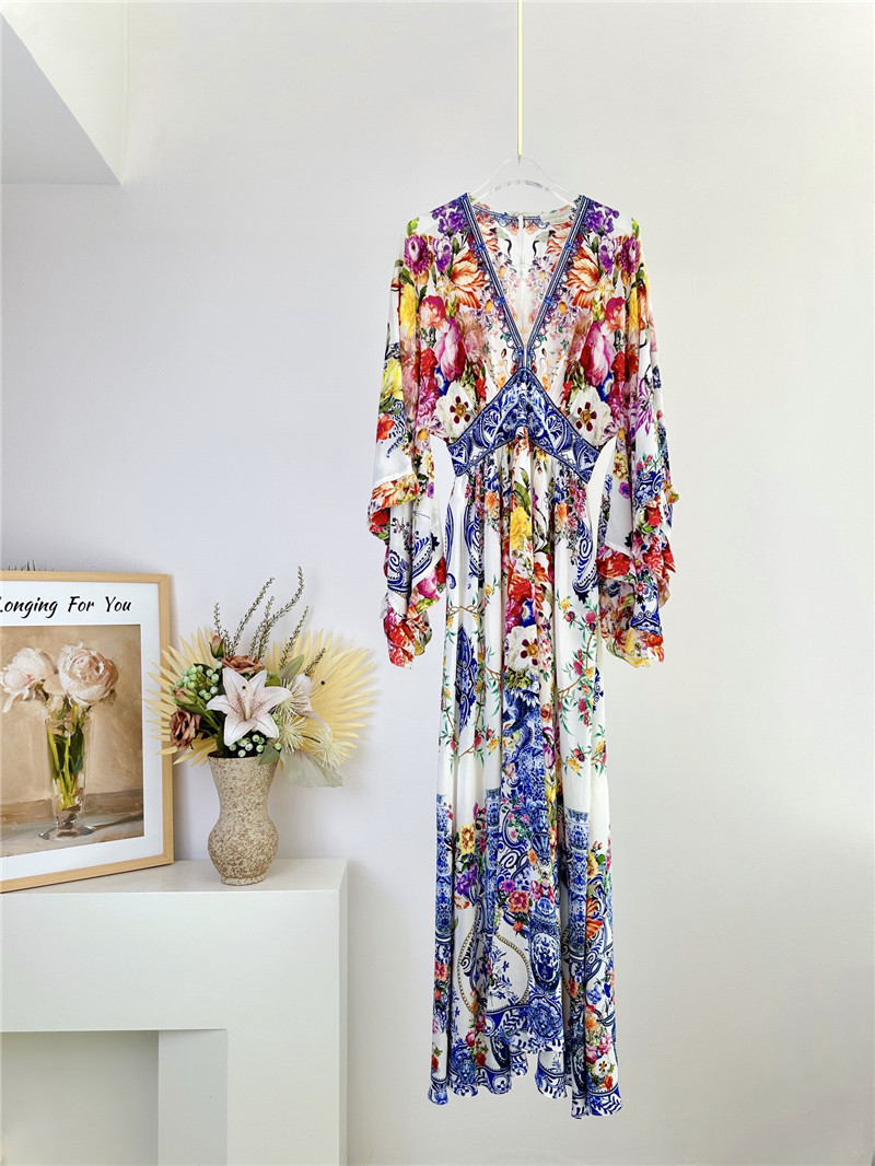 zimm silk long sleeve midi dress replica clothing