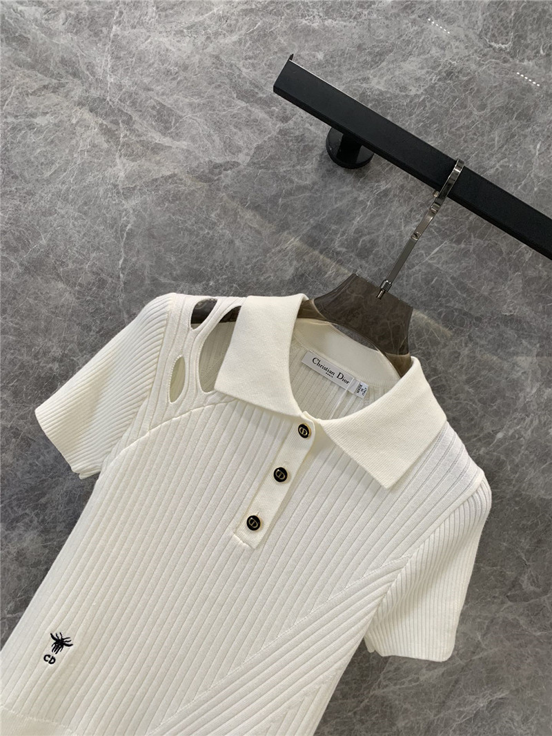 D10r knitted polo collar short-sleeved top replica d&g clothing