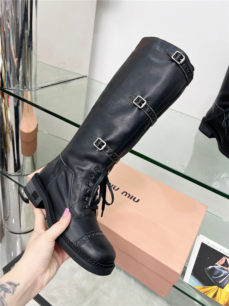 Miu Miu Buckle Up Moto Boots
