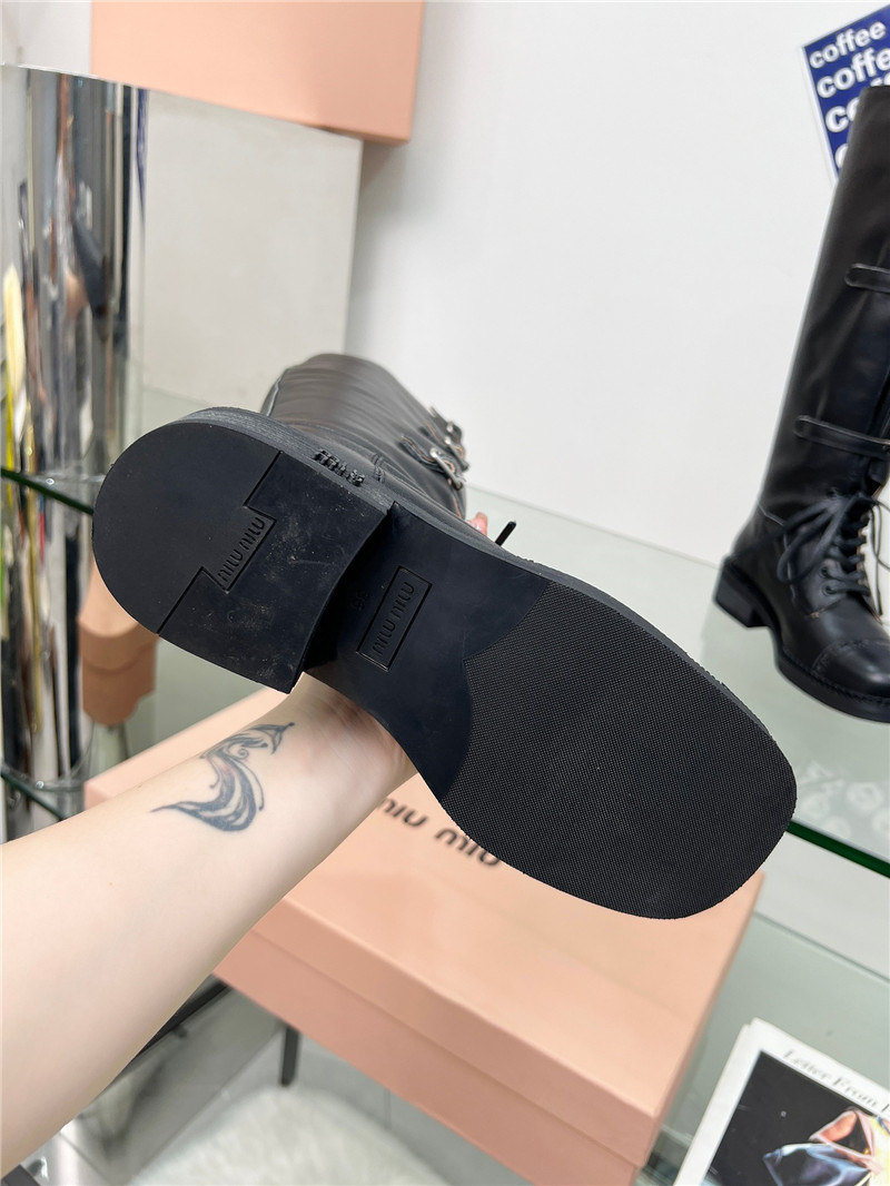 Miu Miu Buckle Up Moto Boots