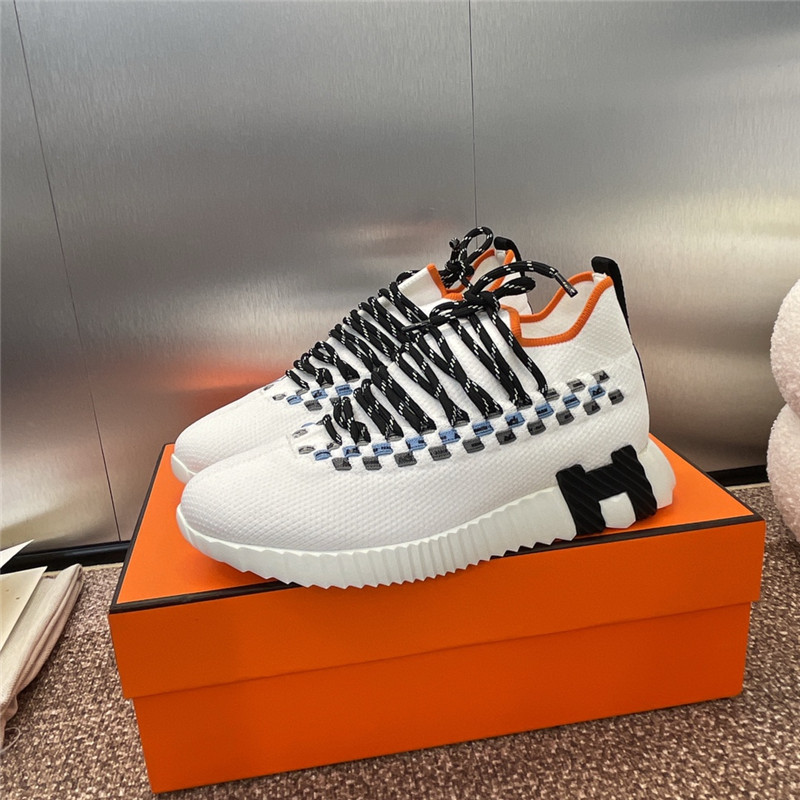 H**me5 white lace-up sneakers
