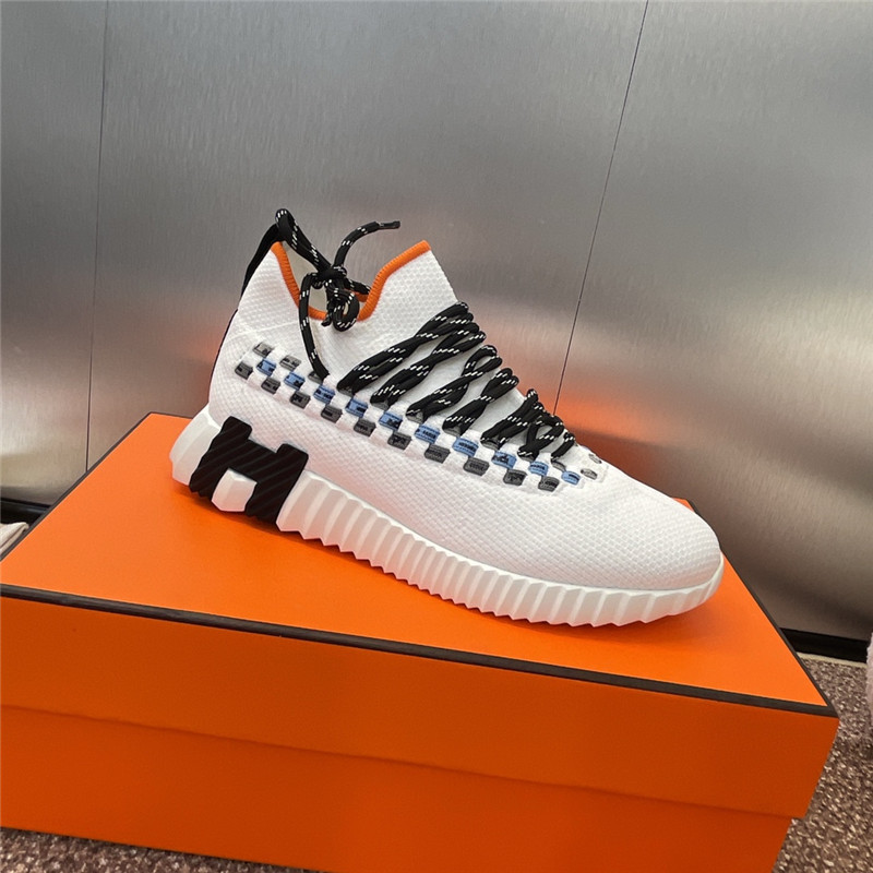 H**me5 white lace-up sneakers