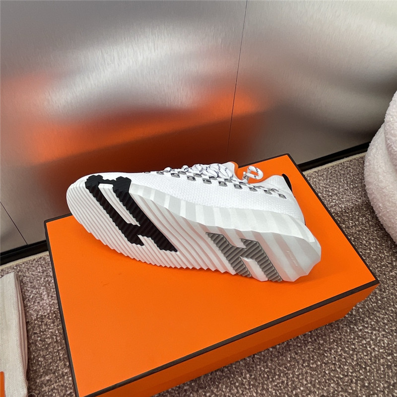 H**me5 white lace-up sneakers for women