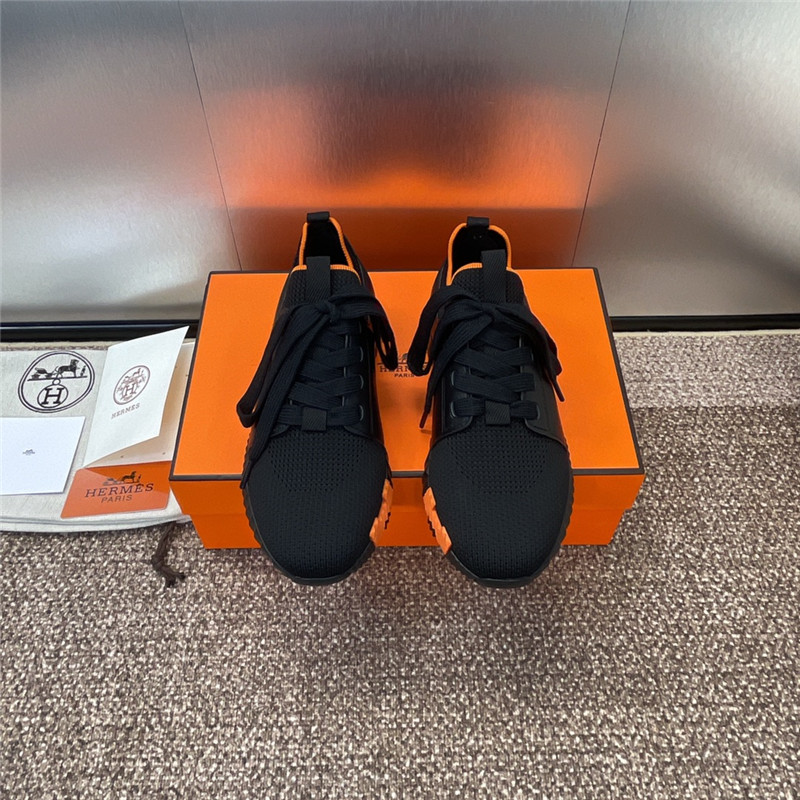 H**me5 bouncing sneaker black orange women