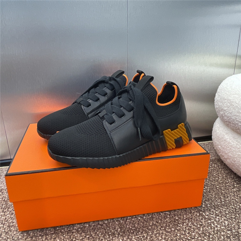 H**me5 bouncing sneaker black orange women