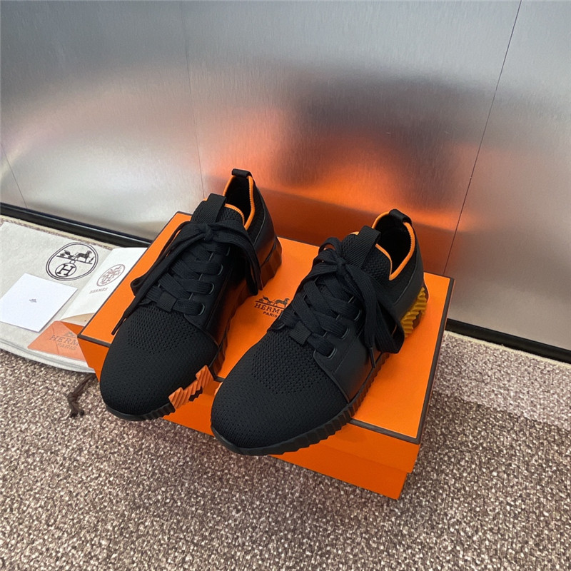 H**me5 bouncing sneaker black orange women