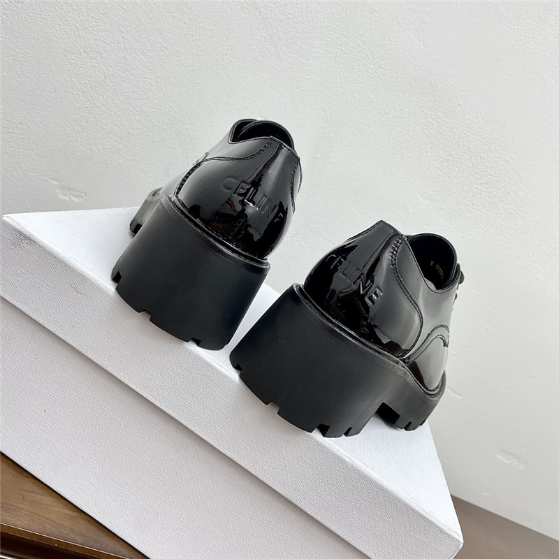 Ce1i*e triomphe rangers derby in black polished bull