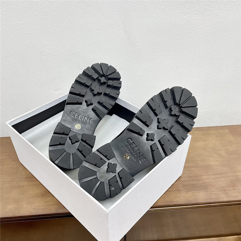 Ce1i*e triomphe rangers derby in black polished bull