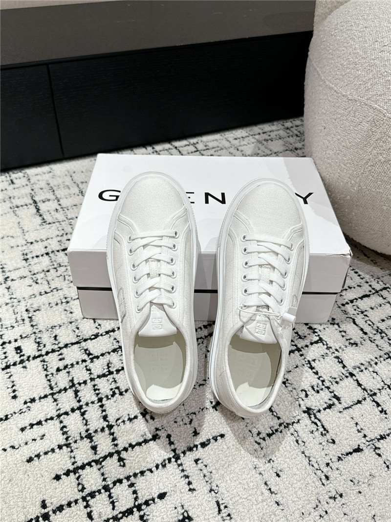 Givenchy City Canvas Platform Sneakers White