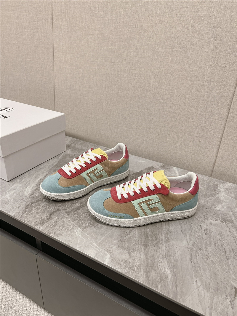 Balmain Multicolor Lace-Up Sneakers