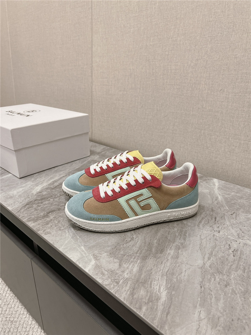 Balmain Multicolor Lace-Up Sneakers