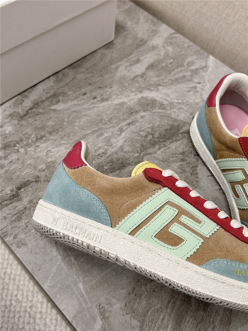 Balmain Multicolor Lace-Up Sneakers