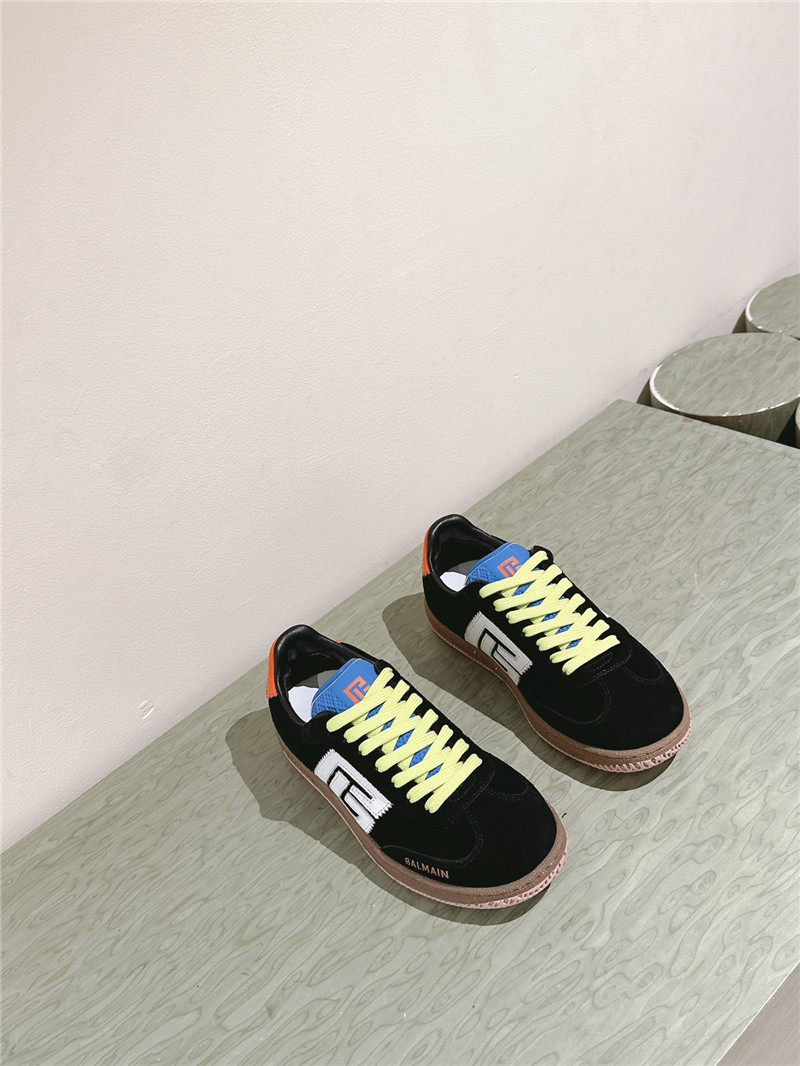 Balmain Black Low-top Lace-up Sneakers