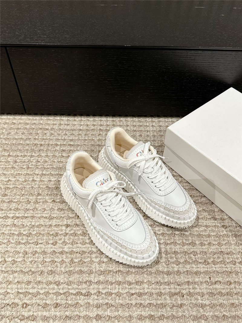 Chloé White Nama Sneakers
