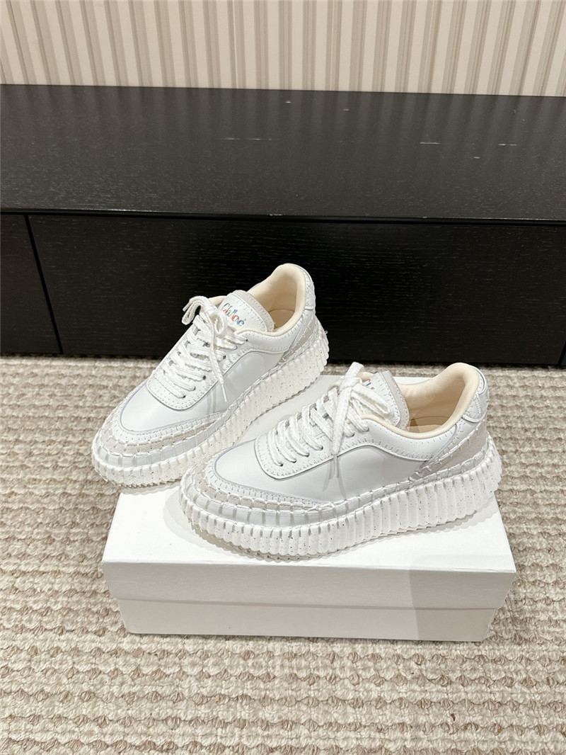 Chloé White Nama Sneakers