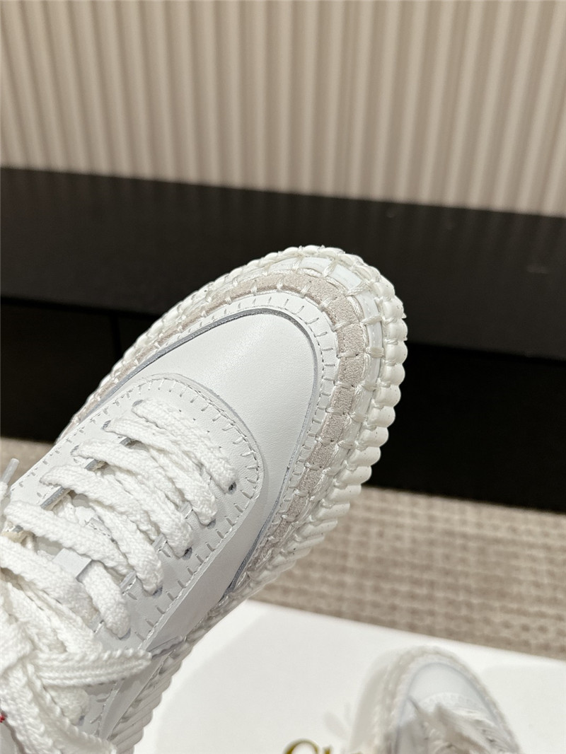 Chloé White Nama Sneakers