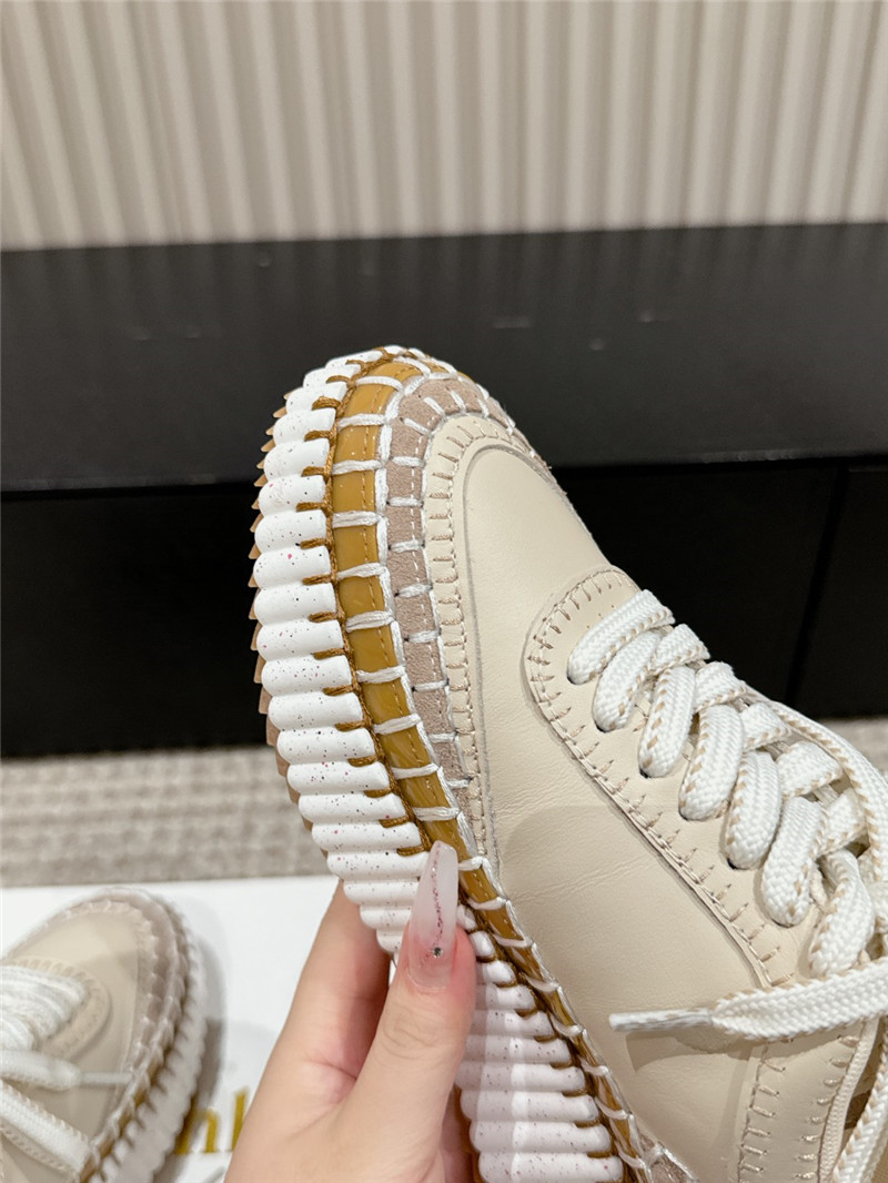 Chloé Nama Woven Platform Sneakers