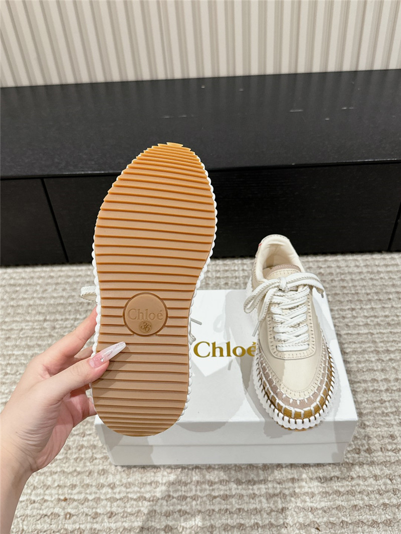 Chloé Nama Woven Platform Sneakers