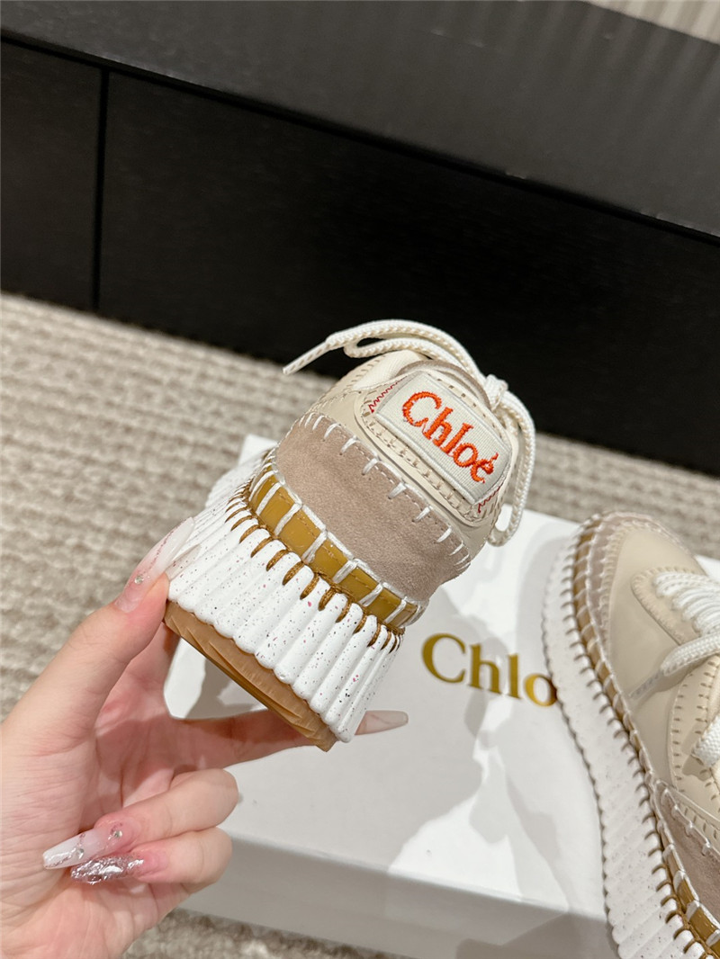 Chloé Nama Woven Platform Sneakers