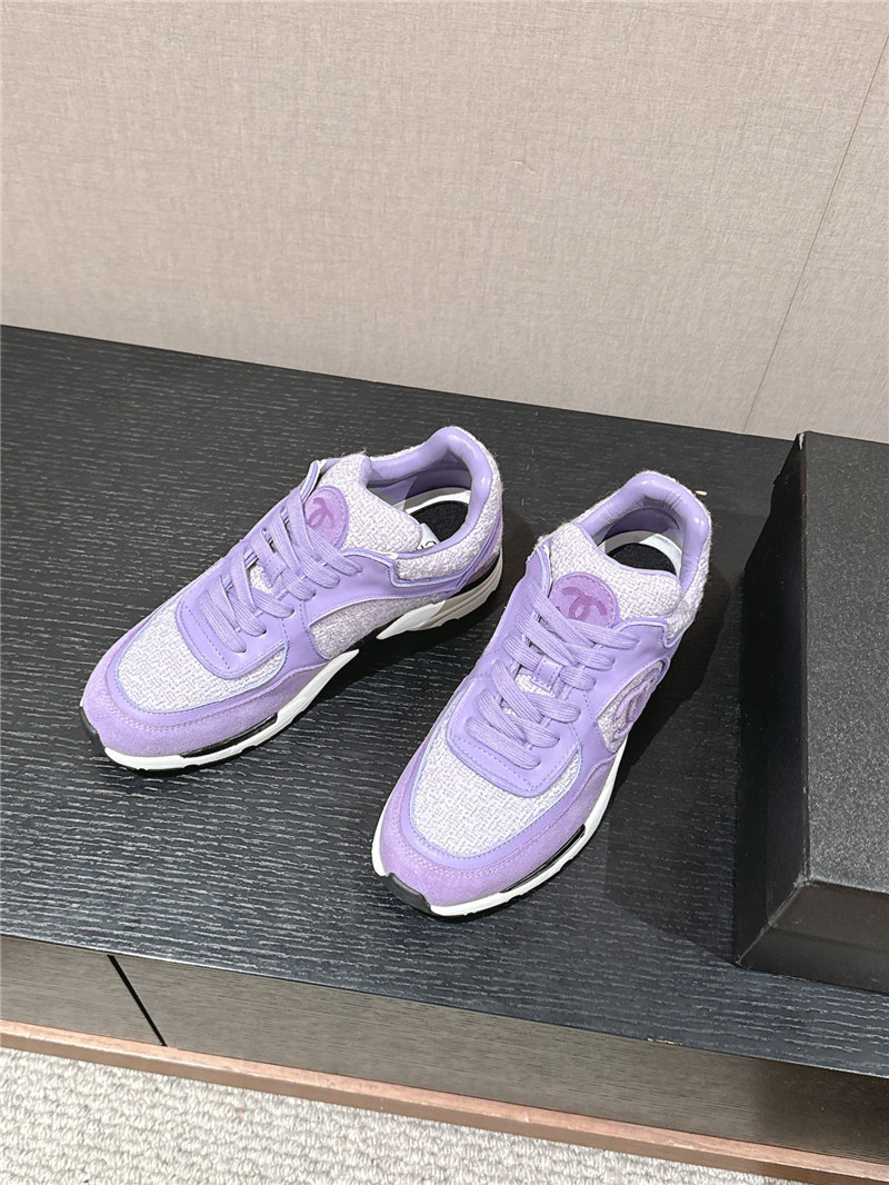 Ch**el purple logo sneakers
